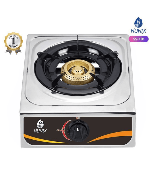 Nunix Cooker, Single Gas Burners Stainless Steel Gas Table Top Cooker