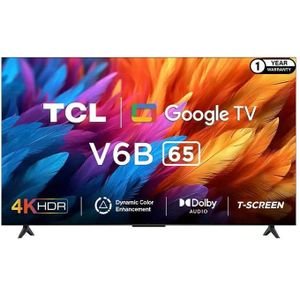 TCL TV 65Inch Direct LED 4K HDR Smart TV V6B 65