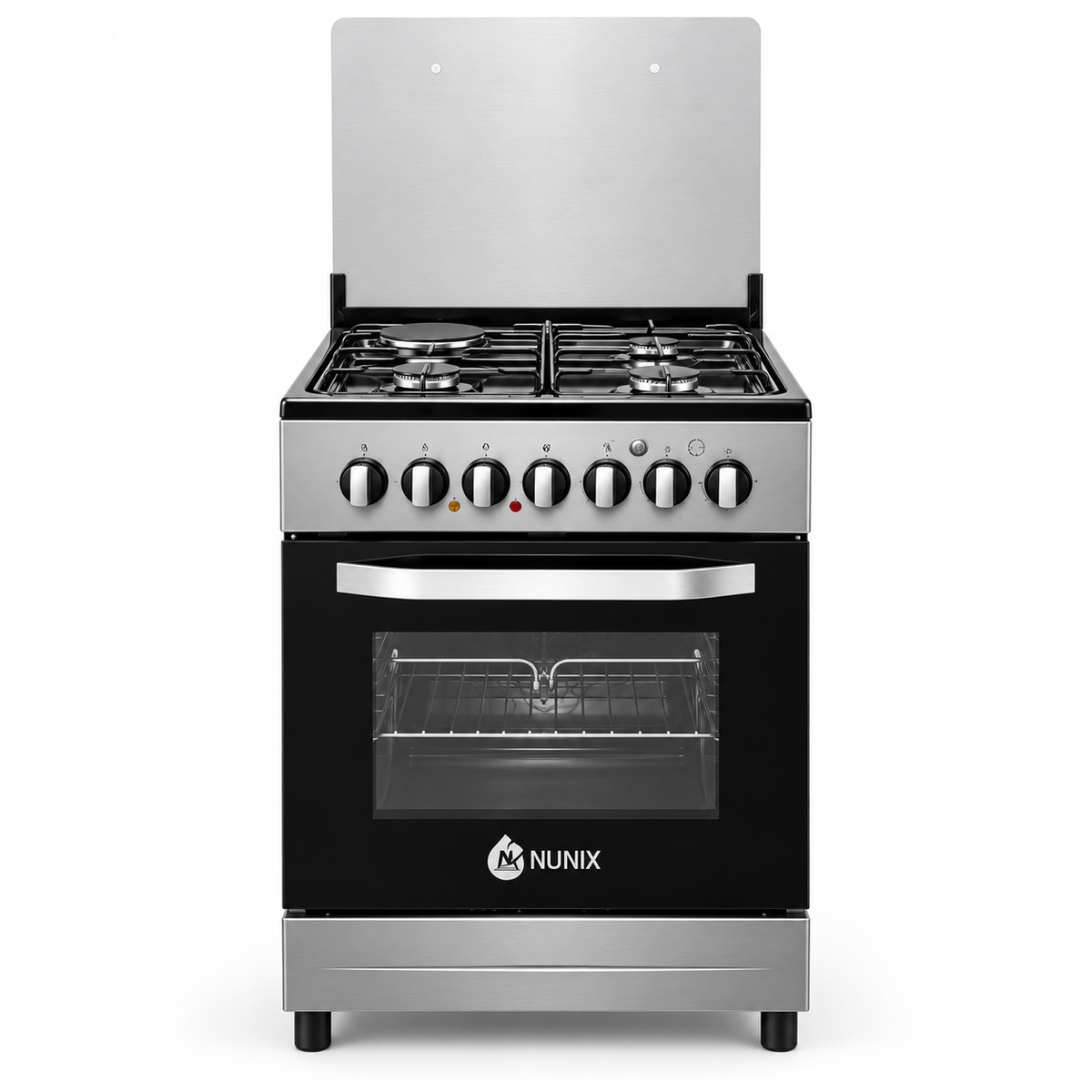 Nunix Cooker Free Standing 3 Gas Burners,Electric Plate and Electric Cooker 50*55