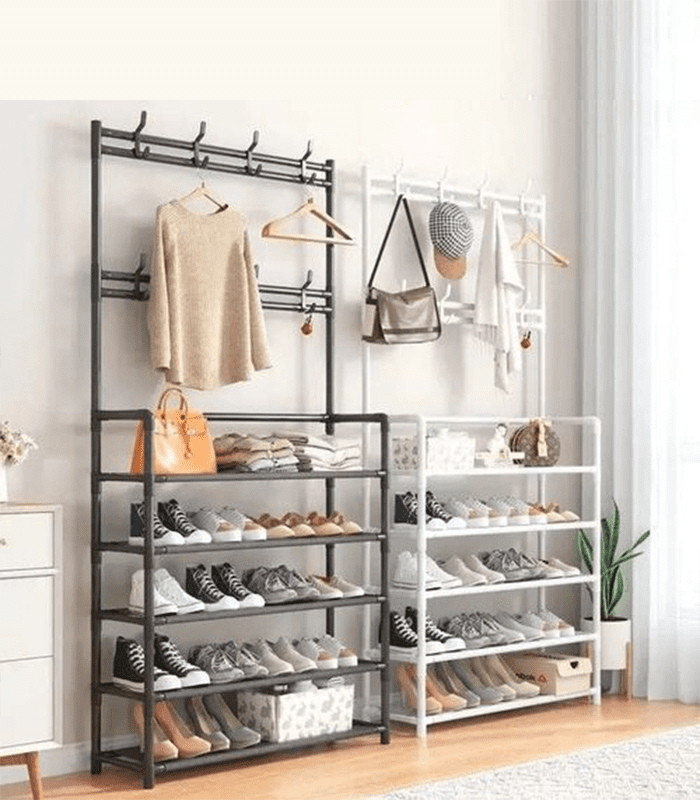 Nunix Shoe rack, 5 Layers Multi Functional Clothes Shoes Hat Rack Storage YH6605-80-5