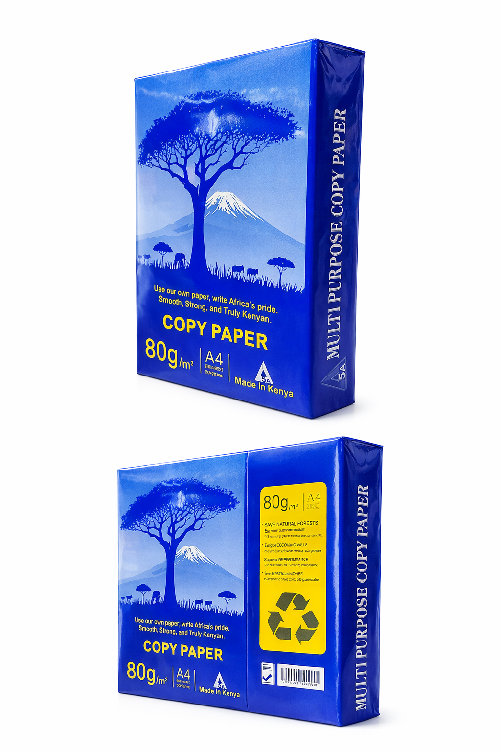 A4 Multipurpose Copy Paper 80gsm Premium Printing Paper, Smooth White Office Paper, 500 Sheets Ream