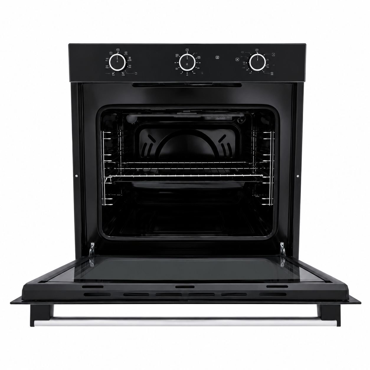 Roch Built-In Electric Oven, Multifunction Oven with Timer, Black RBO 615 BL