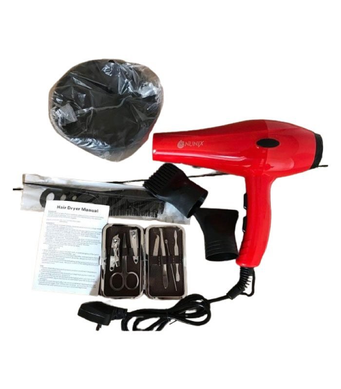 Nunix Hair Dryer, Salon Hair Blow Dryer With Beauty Accessories HD-01C