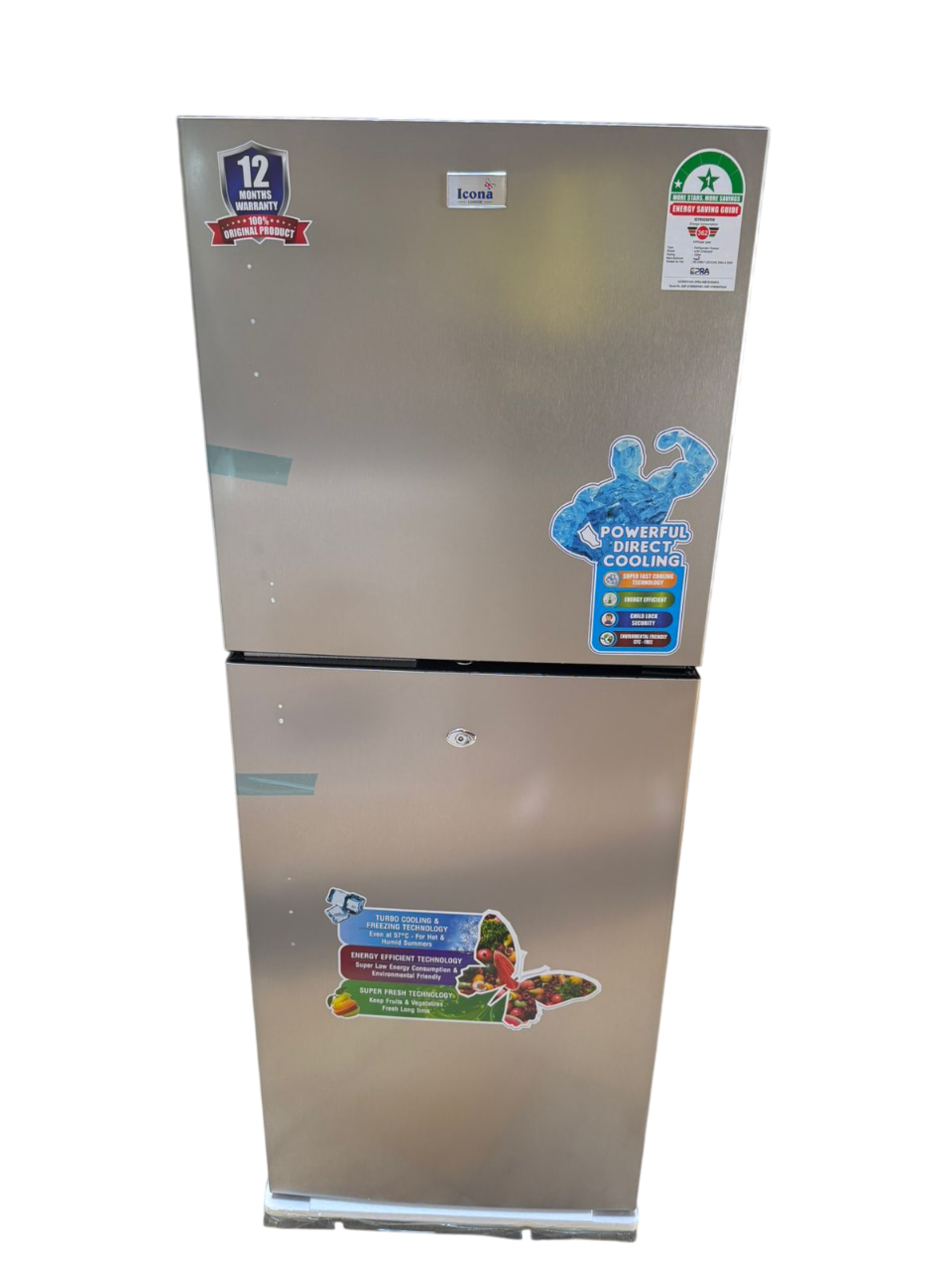 Icona Fridge 200Litres Energy Efficient Inverter Compressor ILRF-240KHD