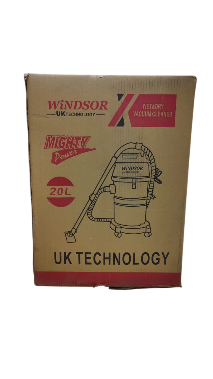 Windsor Wet And Dry Vacuum Cleaner W20V 20 Litres, UK Technology, Mighty Power