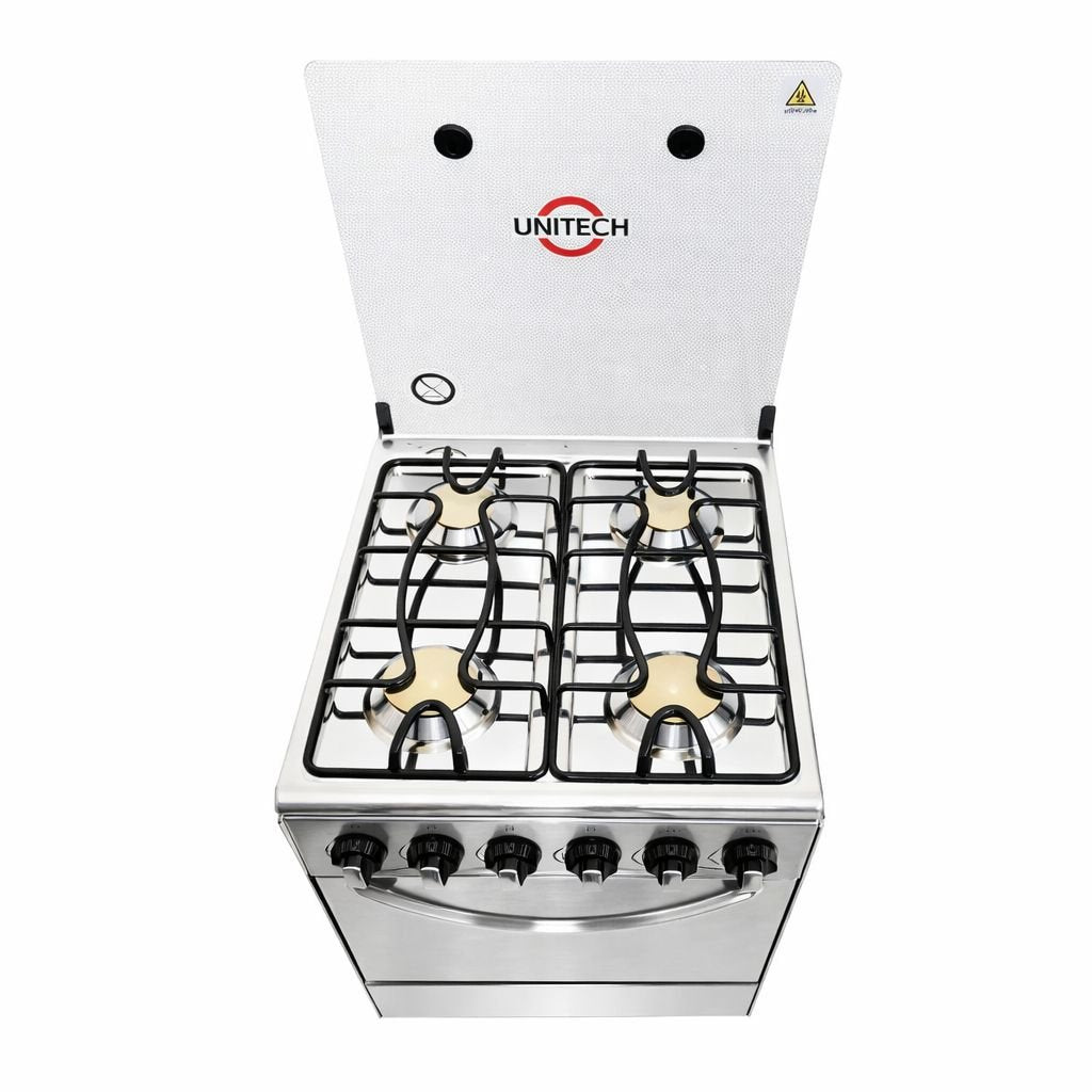 Unitech Cooker Free standing 4 Gas with Gas Oven size 50*55