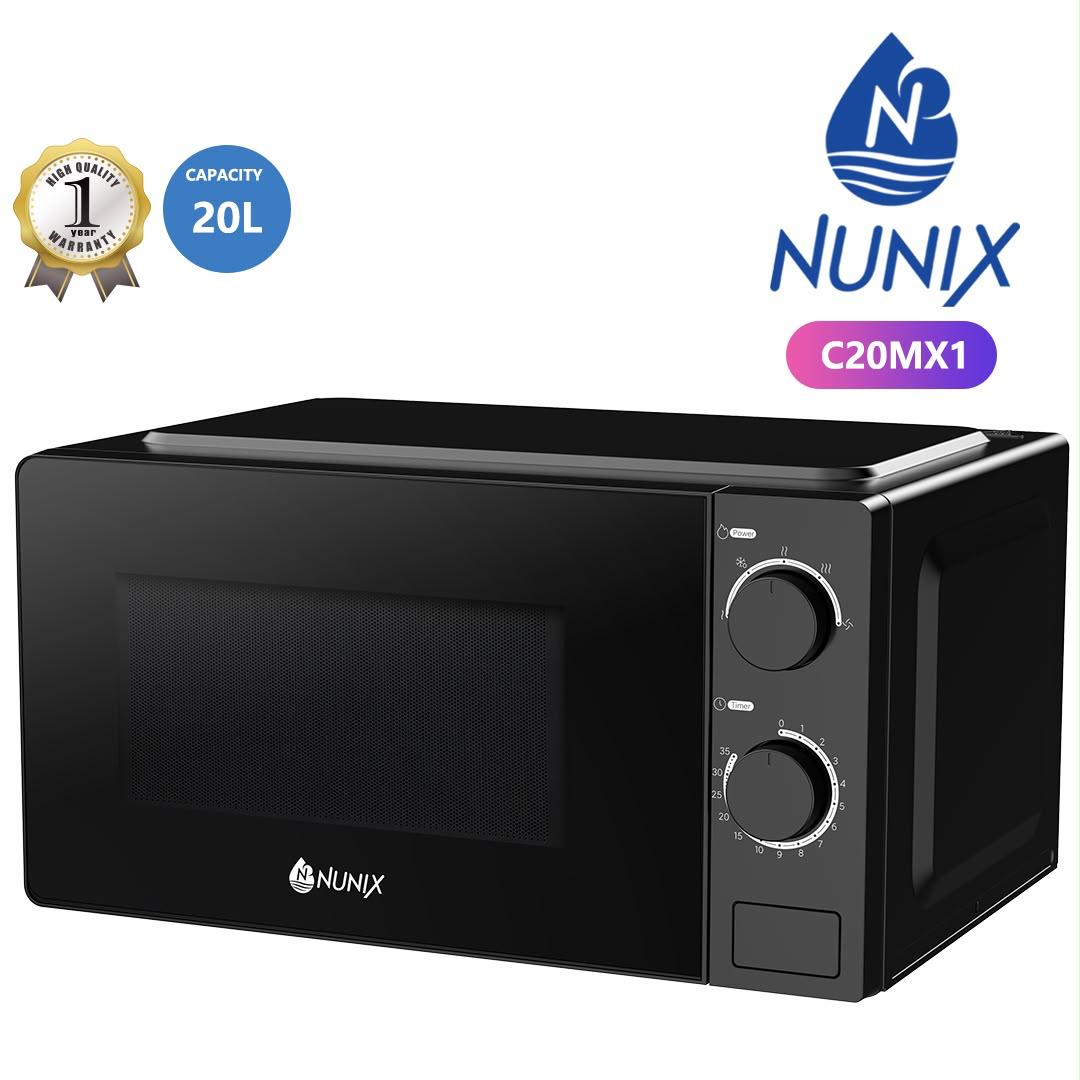 Nunix Microwave Oven 20L With Manual Setting Function C20MX1 Black