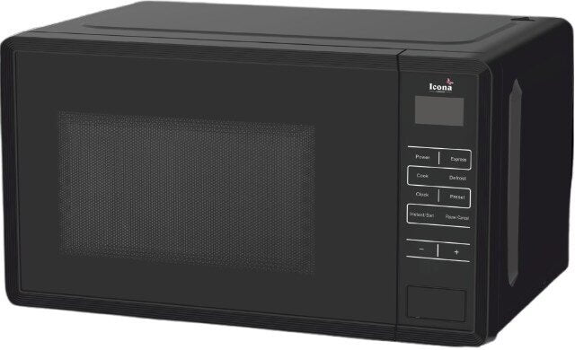 Icona Microwave oven With Digital Setting 20L Black ILDMO-2050XB