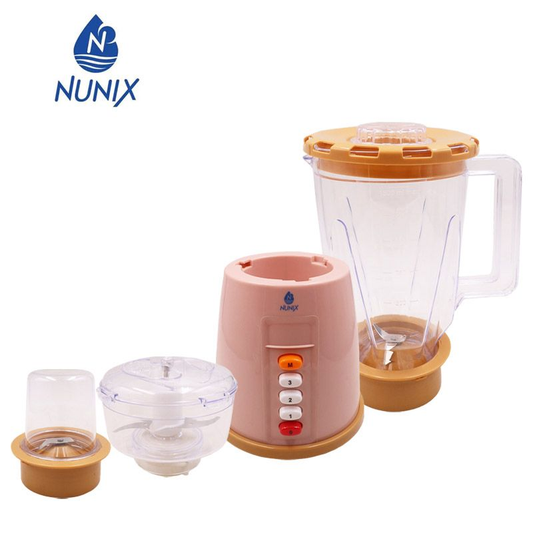NUNIX Blender AK-555 3-in-1 350W 1.5L with Food Processor and Grinder