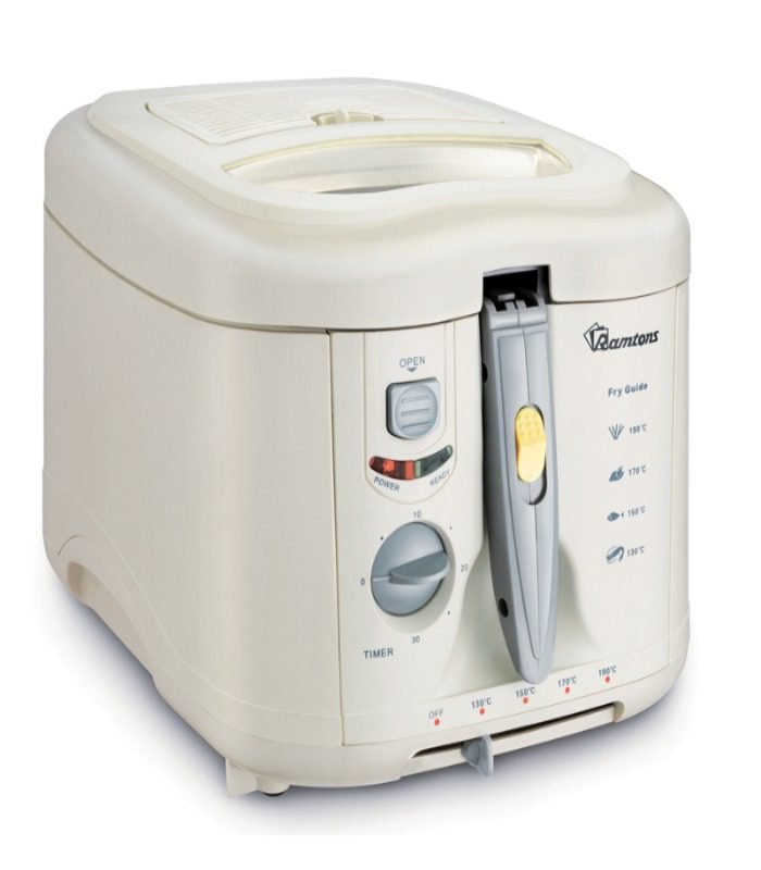 Ramtons Fryer Deep Fryer With Non-stick coating pan White- RM/249 1.5L