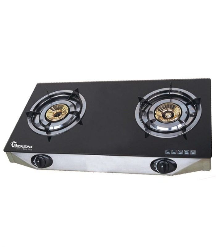 Ramtons Cooker Gas Cooker 2 Burner Super Slim Ceramic Top - RG/537