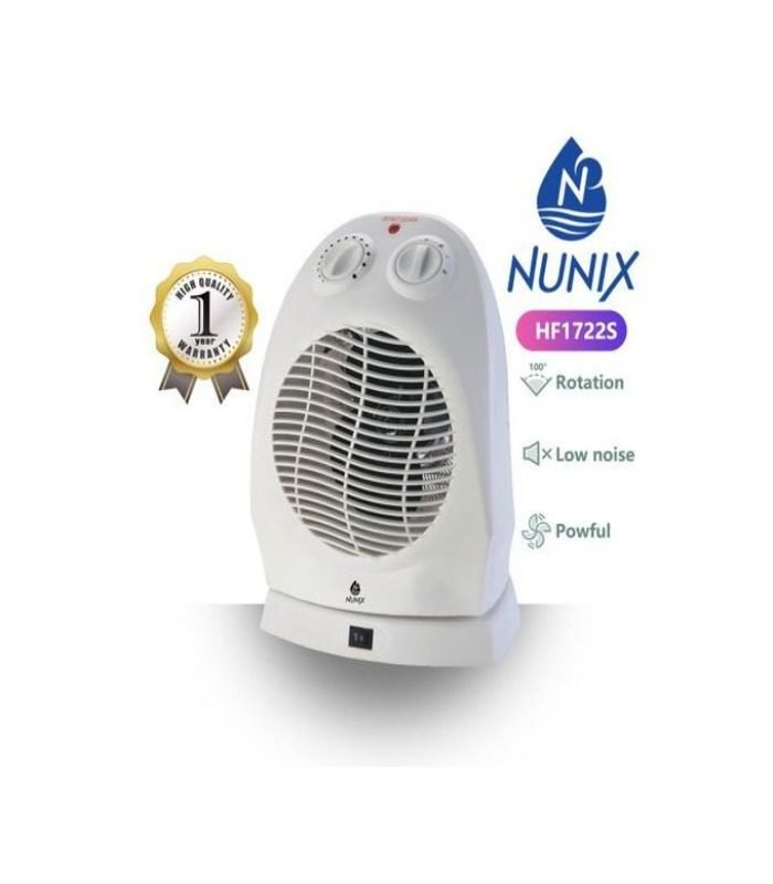 Nunix Heater Portable 2 In 1 Room Heater With Rotating Function HF1722S