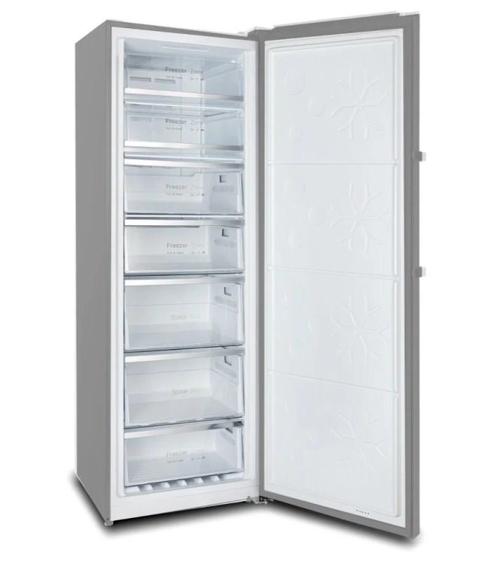 Mika Freezer Upright freezer 380L Brush Stainless Steel Look MUNF380DXV