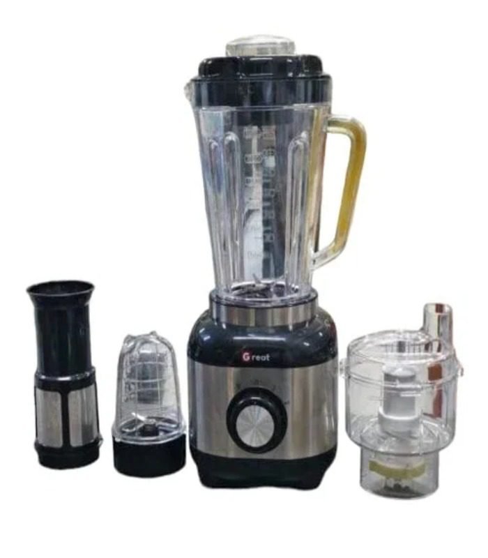 Great Tech Blender 4 in 1 Unbreakable Jug Waterproof Motor Stainless Steel Blade
