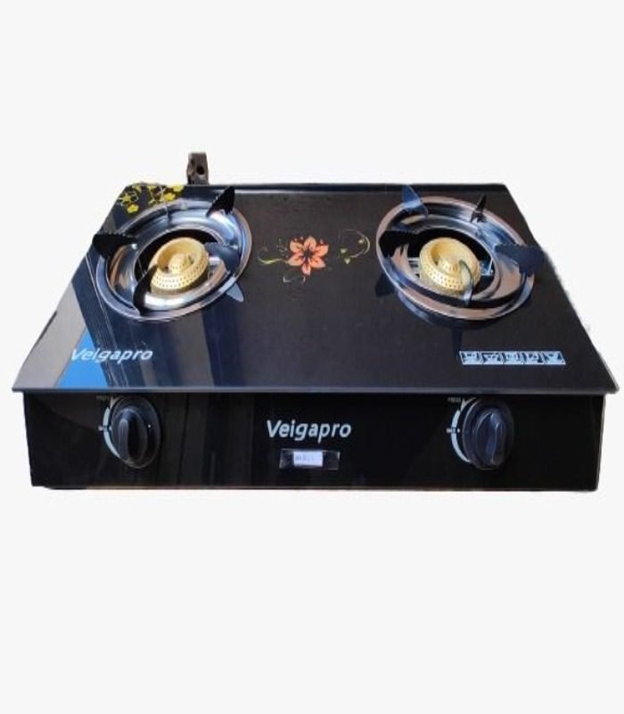 Ipcone Cooker 2 Burner - Glass Top And Gas Stove Double Burner