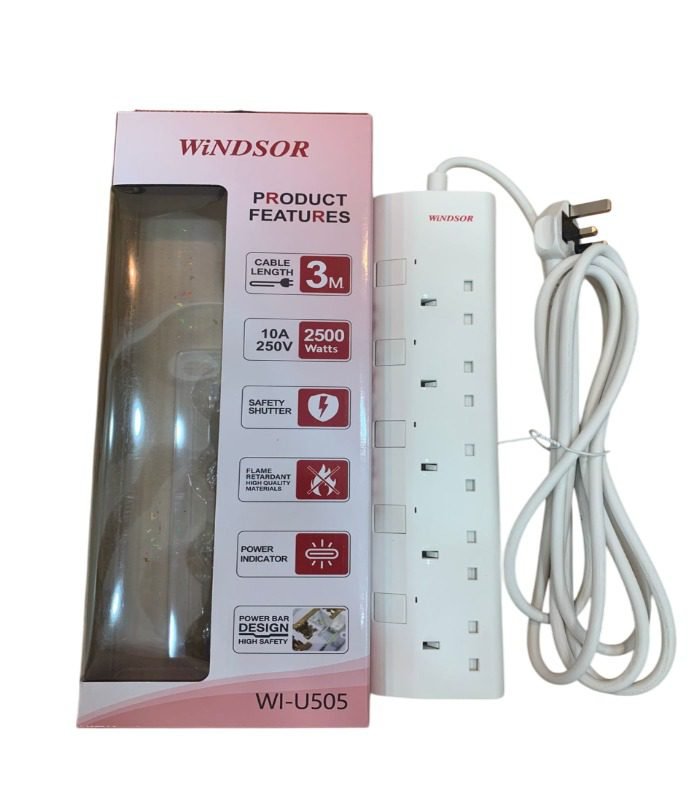 Windsor Extension Cable, Heavy Duty 5 Way WI-U505