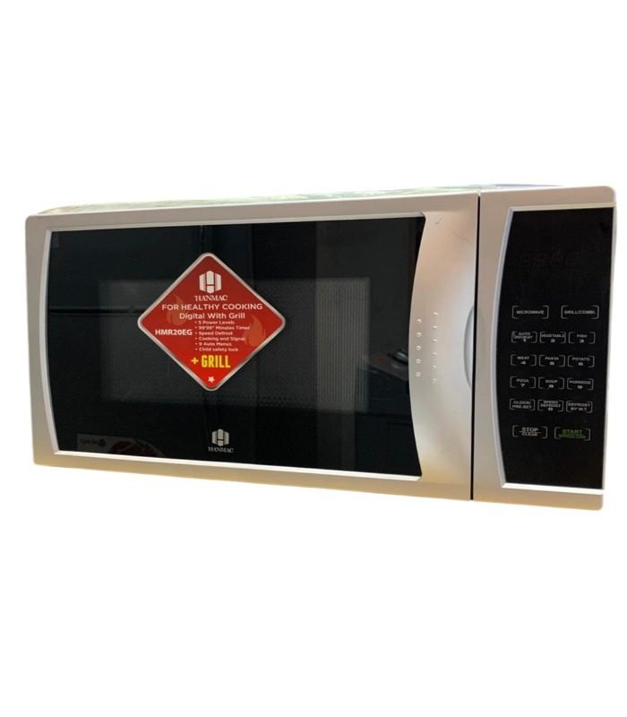 Hanmac Microwave 20L Digital with Multiple Power Levels, Speed Defrost, Child Lock HMR20E