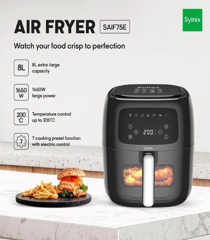 Syinix Air Fryer 8 Liters -SAI75E