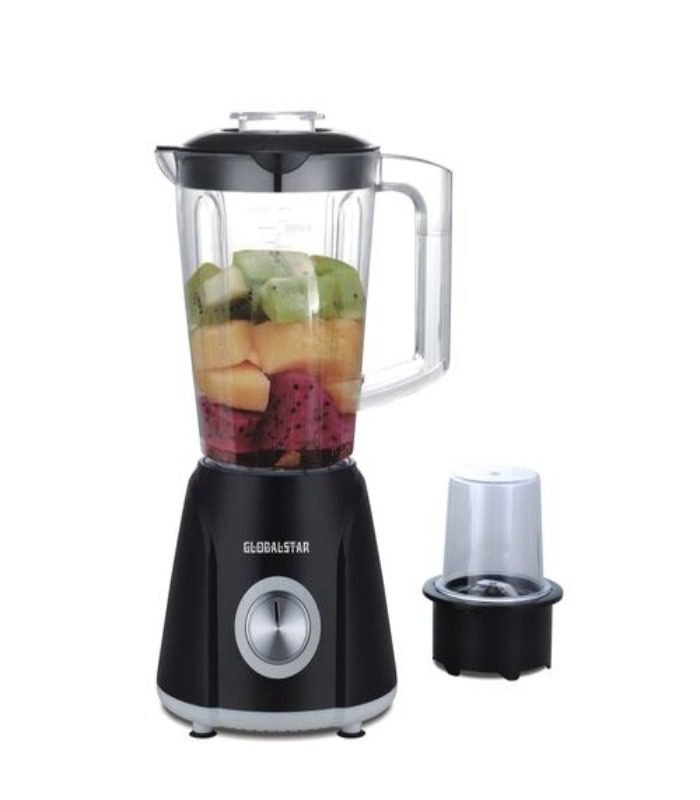 Globalstar Blender 2 In 1, With grinder 1.6Litres GS-TY618A - Black