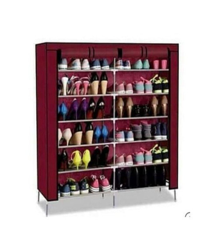 Nunix High quality 2 Column 36 Pairs Dustproof Shoe Rack/organizer