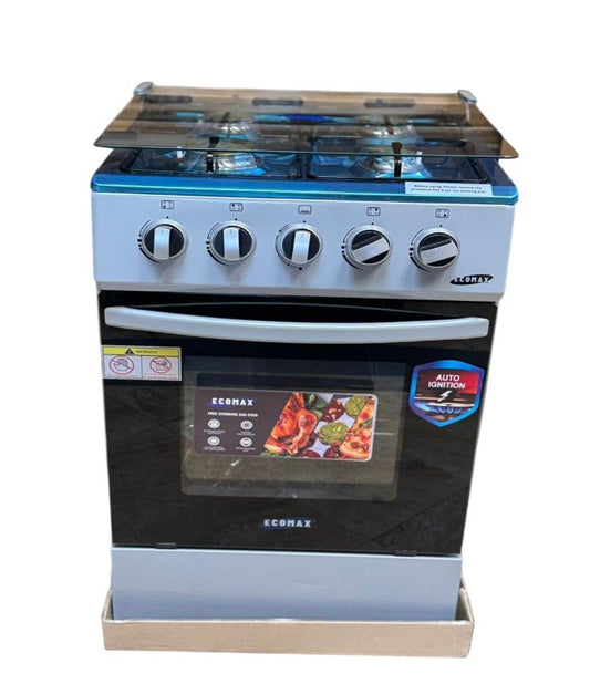 Ecomax Cooker 50x55cm 4 Gas Burners With Gas Oven