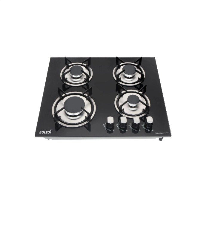 Bolesi Hob 4 Gas Tempered Glass Built-In HB46004