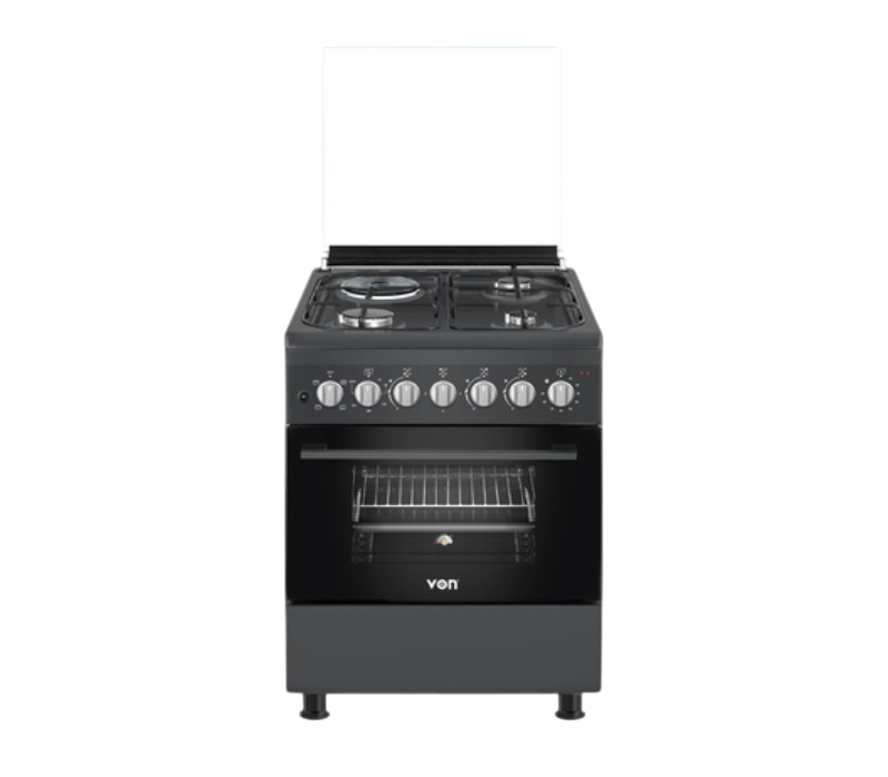 Von Cooker 3 Gas + 1 Electric VCF553141FFG Graphite Grey