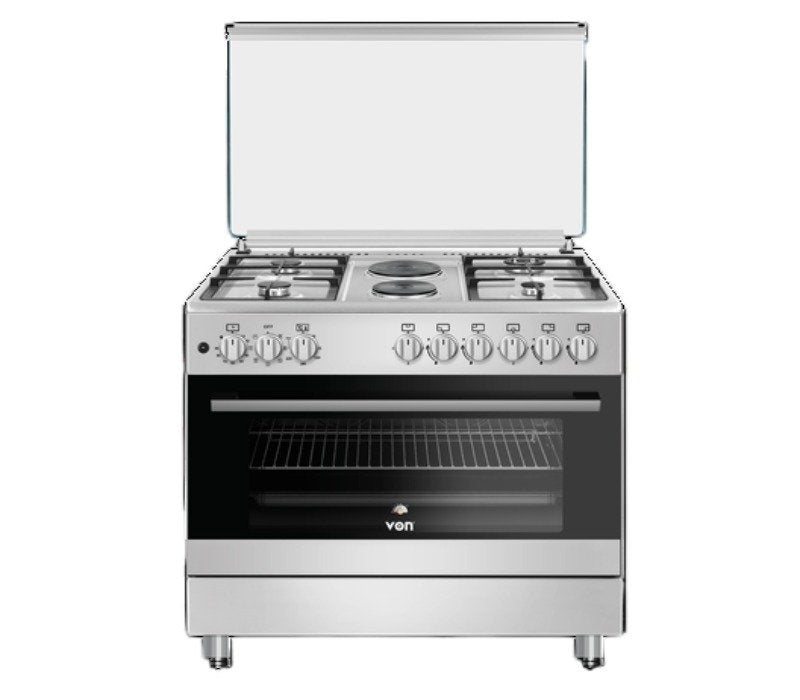 Von Cooker 4 Gas + 2 Electric VCF964271FFX Semi-Inox