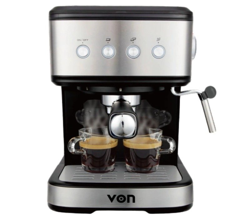 Von Espresso Coffee Maker - Stainless Steel VCME-851DX