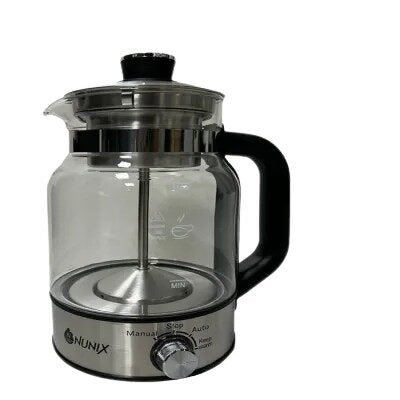 Nunix Kettle Electric Durable Stainless Steel Thick Glass, Transparent High-End Coffee TP-01