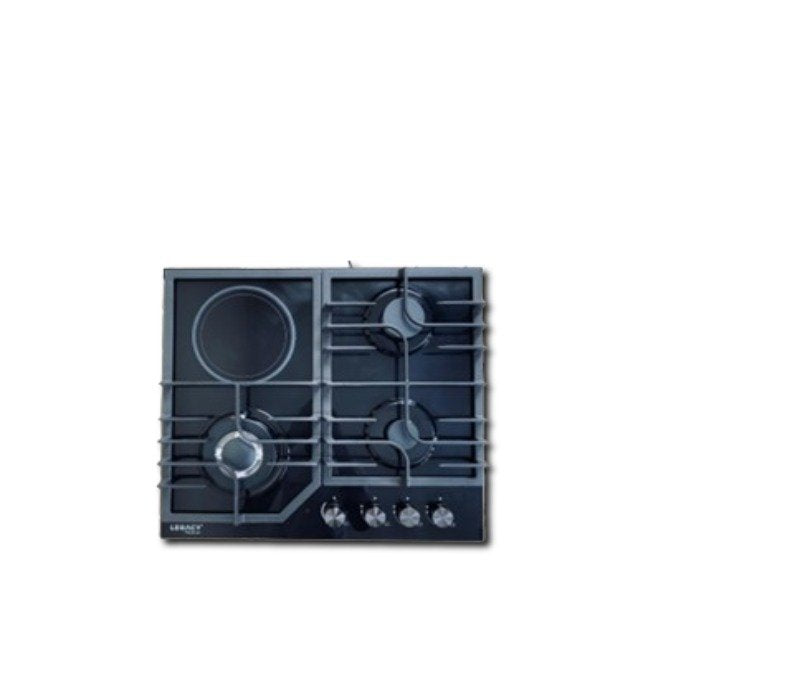 Legacy Hob 3 gas burners(1WOK) 1 Ceramic Plate Built In Glass