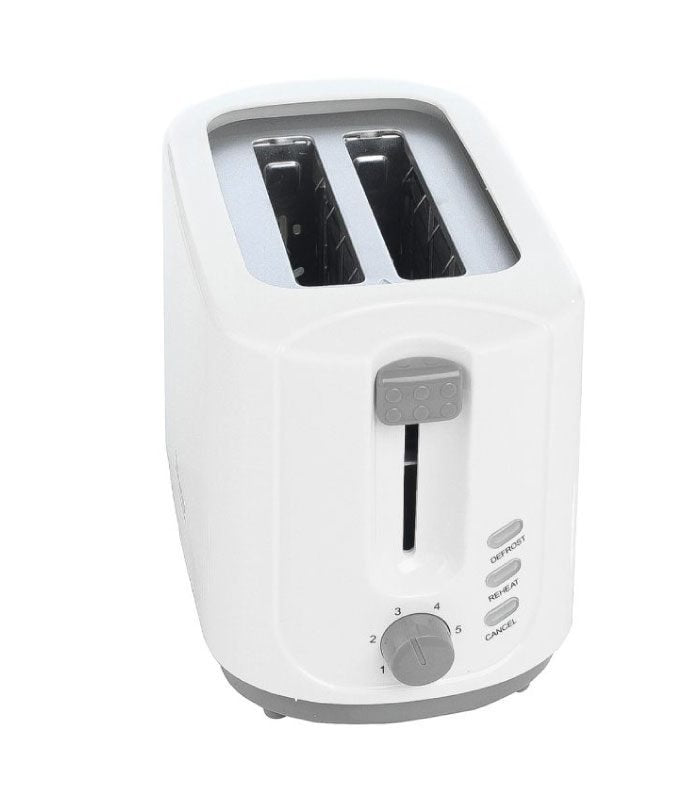 Ramtons Toaster, 2 Slice Pop Up Toaster White - RM/448