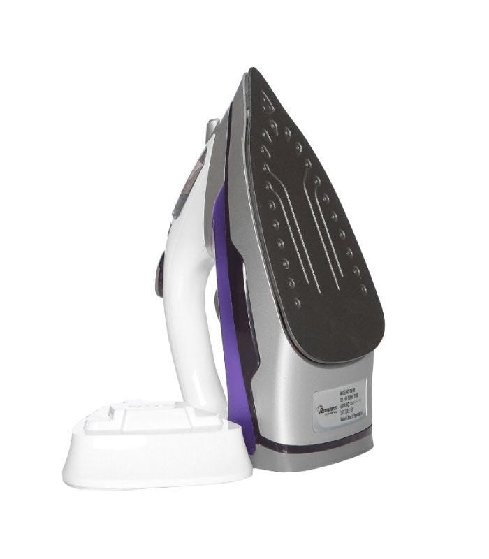 Ramtons Iron, White And Purple Steam & Dry Cordless Iron - RM/488