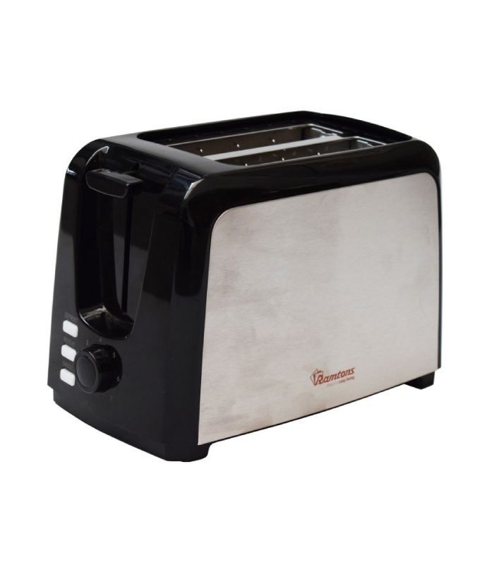 Ramtons Toaster, 2 Slice Pop Up Toaster Stainless Steel - RM/564