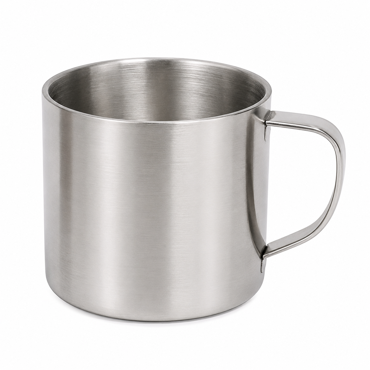 Mugs Set Stainless Steel  of 6 – 9cm Durable Metal Cups for Tea, Coffee & Drinks