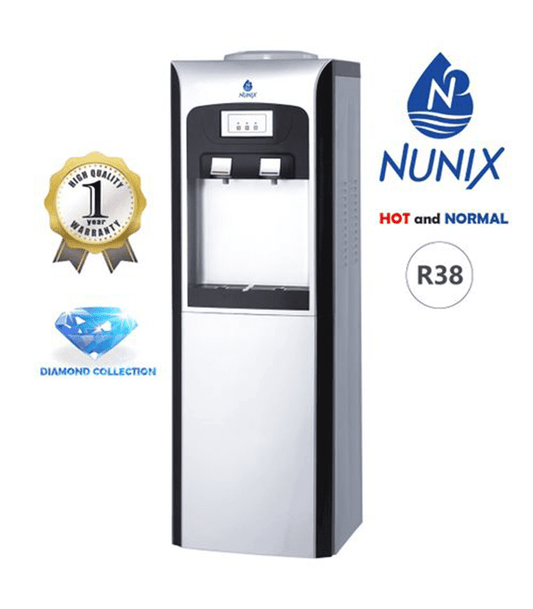 Nunix Dispenser,  Hot And Normal Standing Dispenser Silver R38N