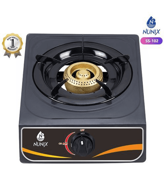 Nunix Cooker, Single Gas Burners Stainless Steel Gas Table Top Cooker