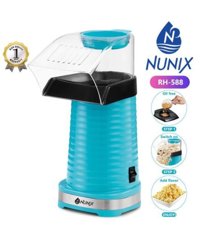 Nunix Popcorn Maker Hot Air Oil Machine RH-588