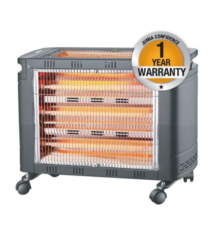 Mika Heater MH301 - Quartz Heater, 800-1600W - Red &amp; Black