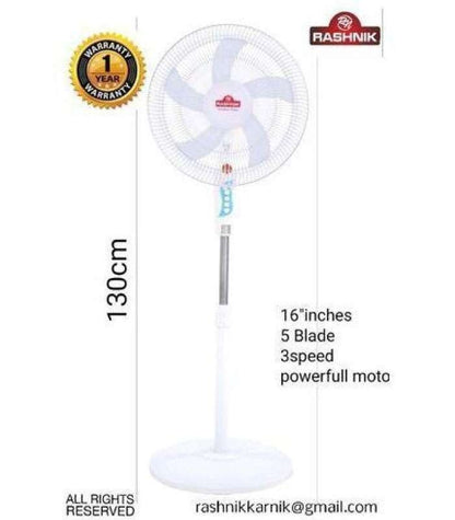 Rashnik Fan 16" Standing Fan With Firm Stable Base