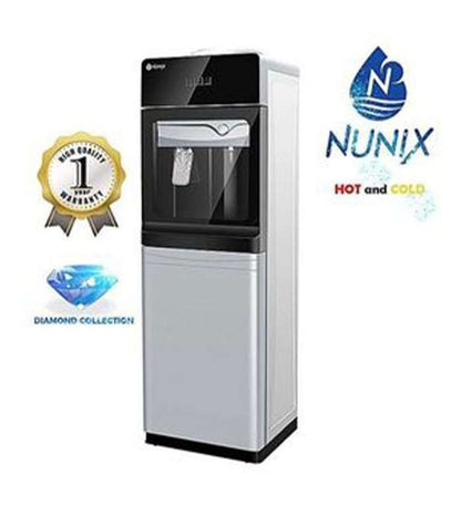 Nunix Dispenser,  Free Standing Hot Cold Water Dispenser With Glass Door R23C