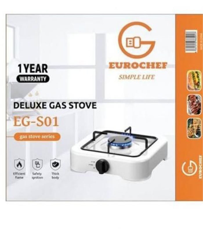 Eurochef Cooker Durable Table Top Single Burner Gas Cooker EG-S01