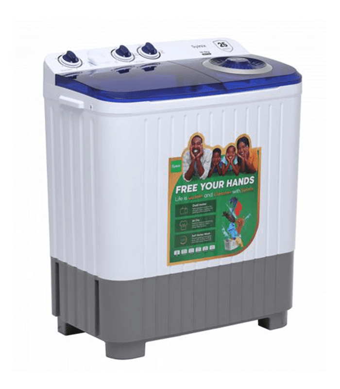 Syinix Washing Machine Twin Tub -10kg Semi-Automatic