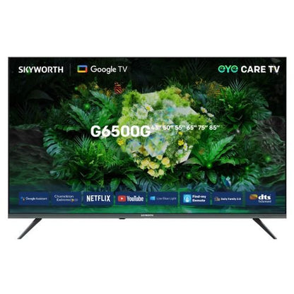 Skyworth TV 43" 4K UHD Google TV - Black 43G6500G