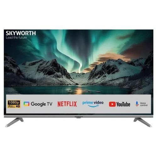 Skyworth TV 43-inches Full HD Frameless Google TV, Black 43E3500G