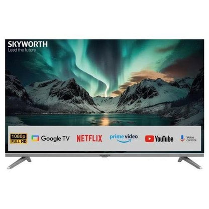 Skyworth TV 43-inches Full HD Frameless Google TV, Black 43E3500G