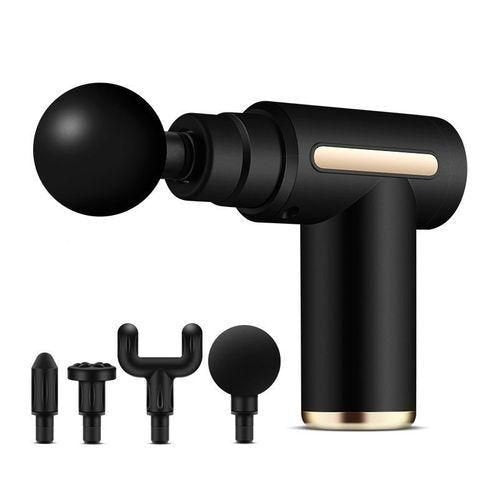 Rebune Massage Gun 25W – Deep Tissue Muscle Massager, Rechargeable, 4 Heads, Portable Pain Relief Device