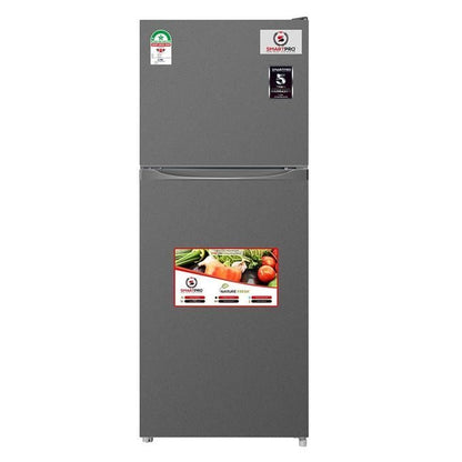 SmartPro Fridge 206L, Double Door Silver SFR-250-DT-I 1year waranty