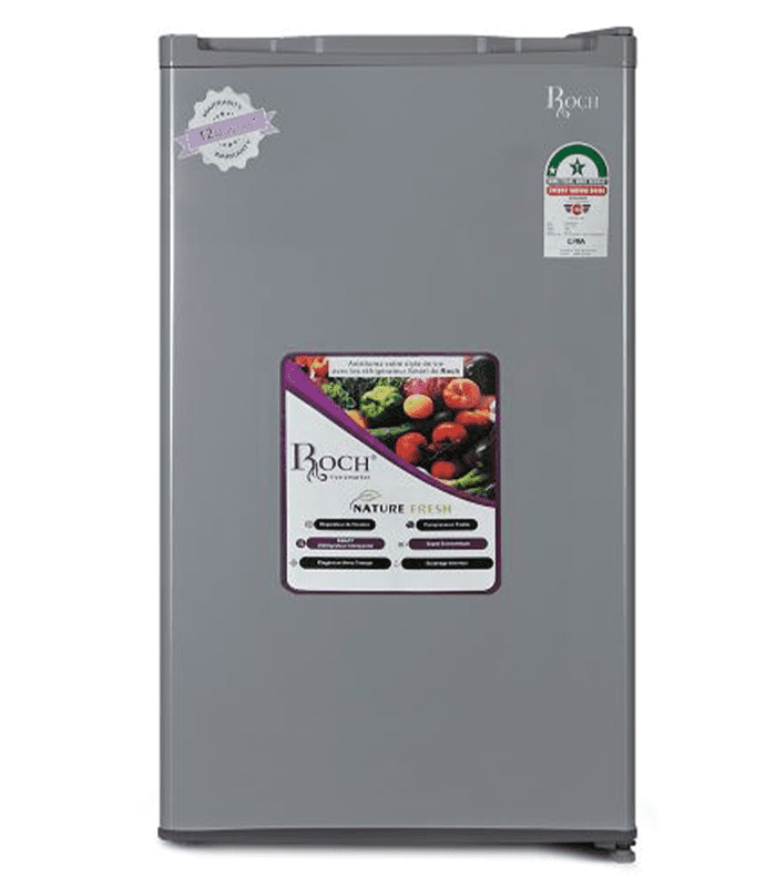 Roch Fridge RFR-120S-I Single Door Refrigerator - 90 Litres - Silver