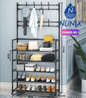 Nunix Shoe rack, 5 Layers Multi Functional Clothes Shoes Hat Rack Storage YH6605-80-5